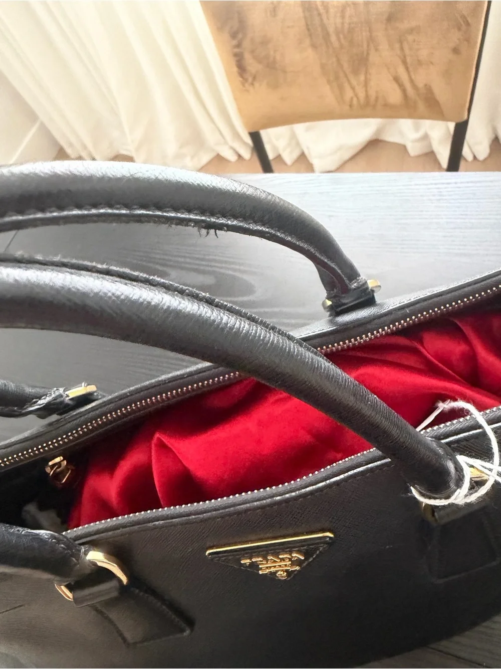 Prada Black Saffiano Tote Bag